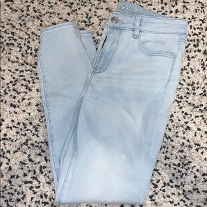 Light blue jeans worn maybe twice